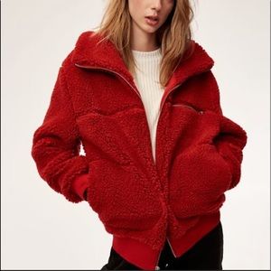 Aritzia TNA teddy coat
